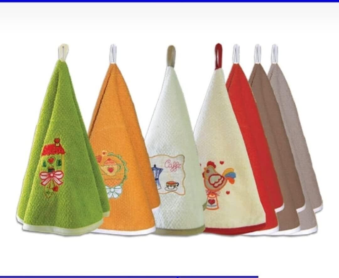 Strofinaccio Spugna Ricamato Made in Italy 50x70cm di Alta Qualita\' Resistente
