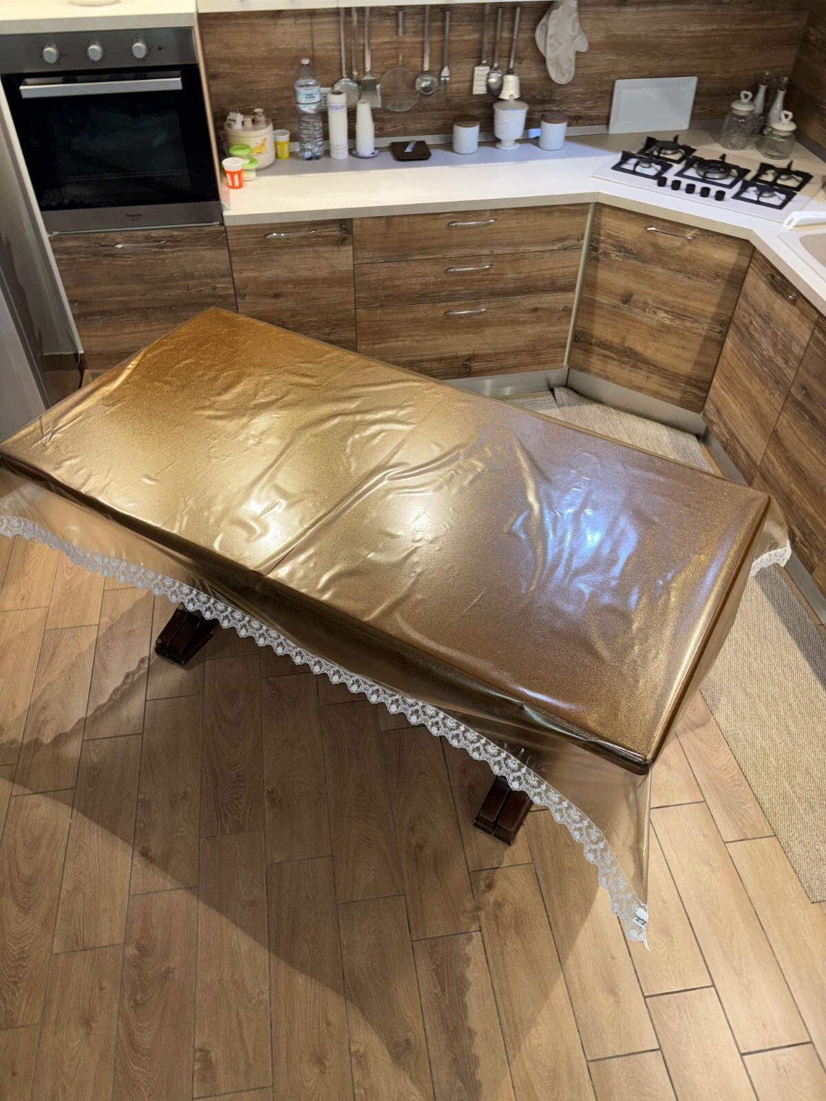 Cerata Tovaglia Tavola Antimacchia Trasparente Pizzo Impermeabile PVC Cucina