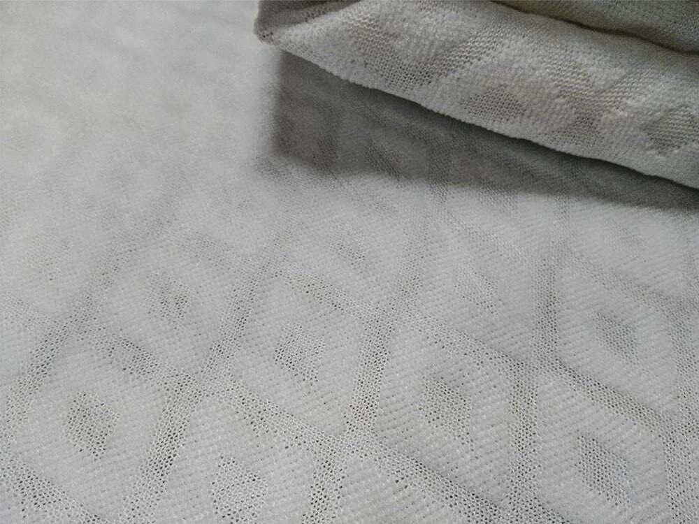 Coprimaterasso set 2pz spugna jacquard traversa strech elasticizzato con angoli