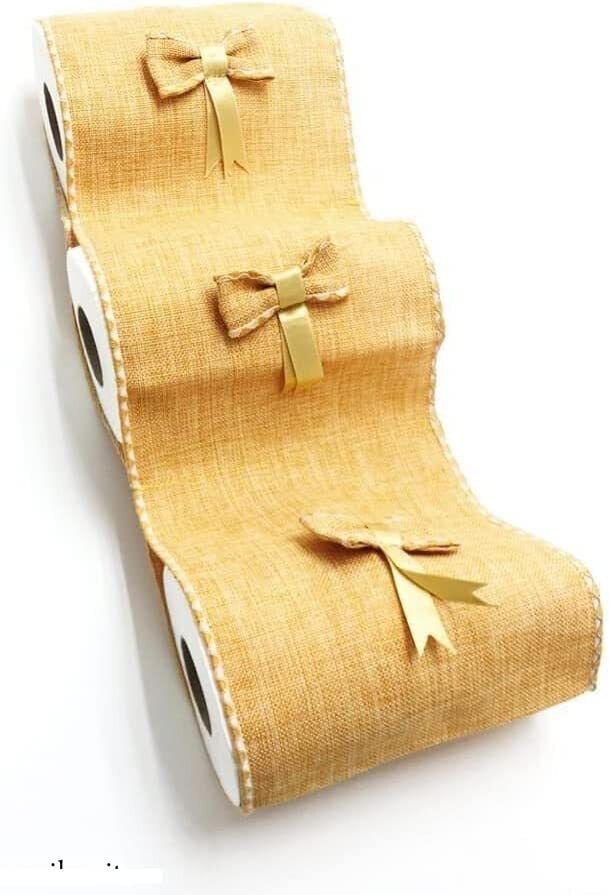 Copriwater  Portarotoli Carta igienica in tessuto Misura standard Made in Italy