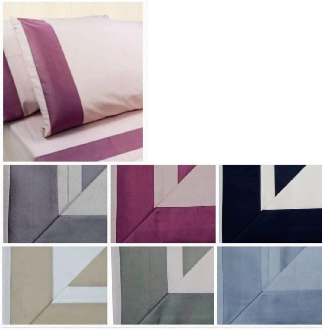Completo Lenzuolo Matrimoniale Raso Puro Cotone Sotto Retto Angoli Qualita\'