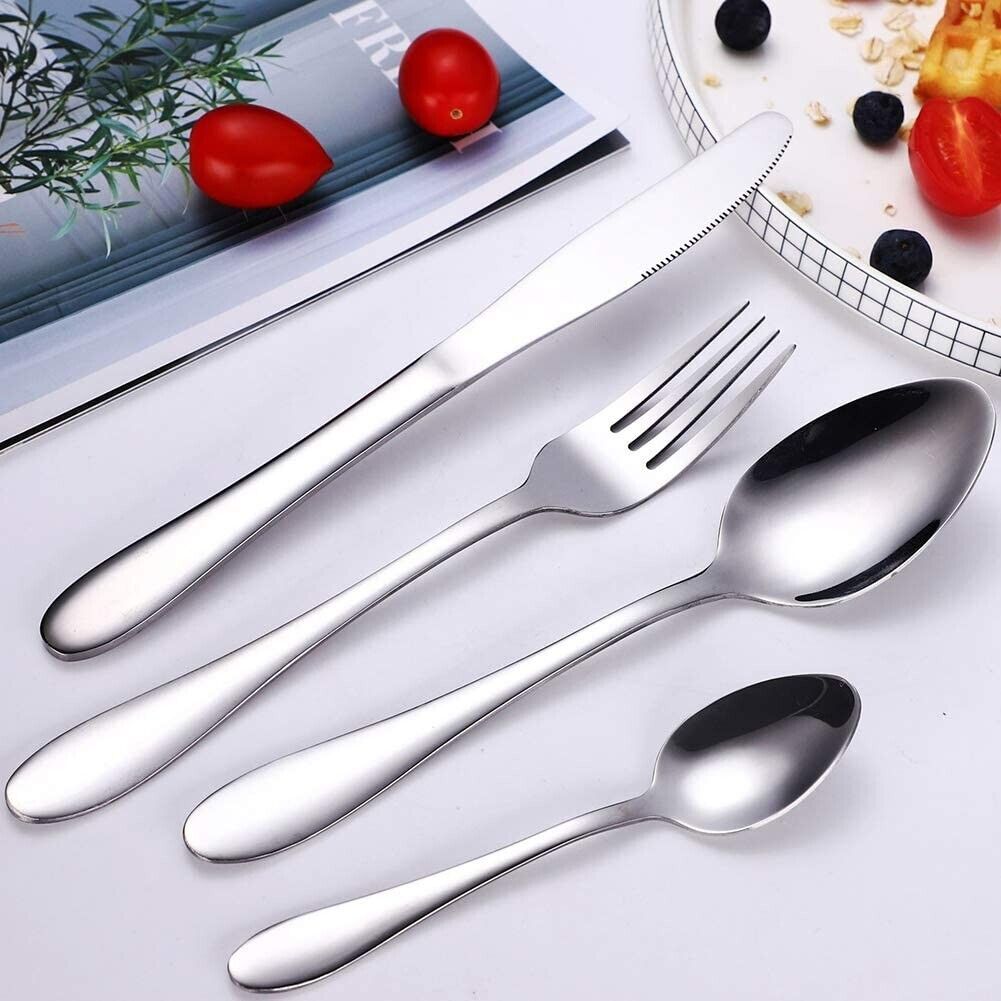 Set Posate Valigia 72pz Design Elegante x12 Persone Servizio Posate Acciaio Inox