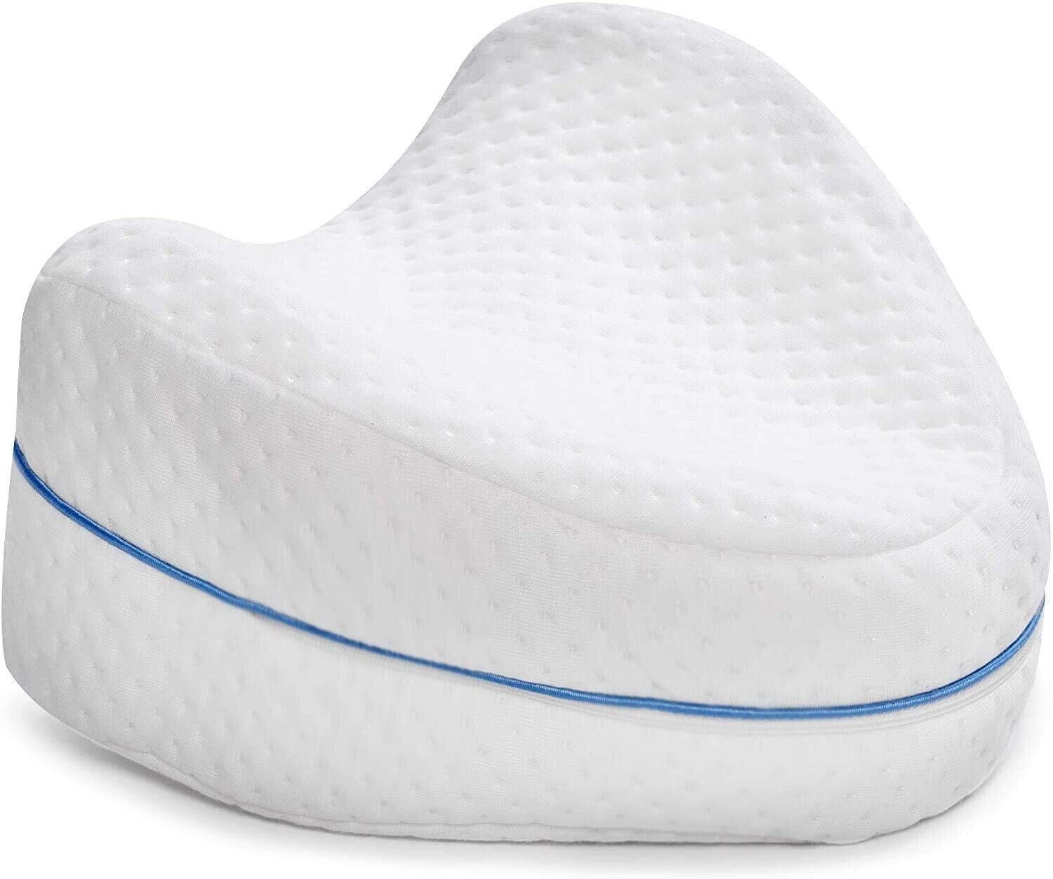 CUSCINO PER GAMBE Supporto Ortopedico Ginocchia Schiena Gambe Memory Foam Bianco