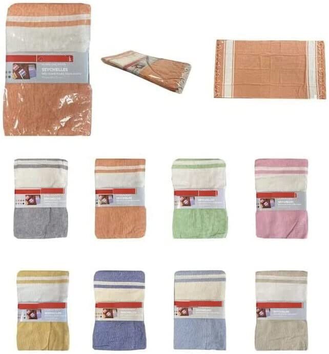 Telo mare set da 2 pz cotone Fouta leggero Morbido Spiaggia asciugatura rapida