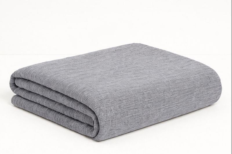 Telo Copritutto Grigio 180x260 cm Copriletto Copridivano Multiuso Made Italia