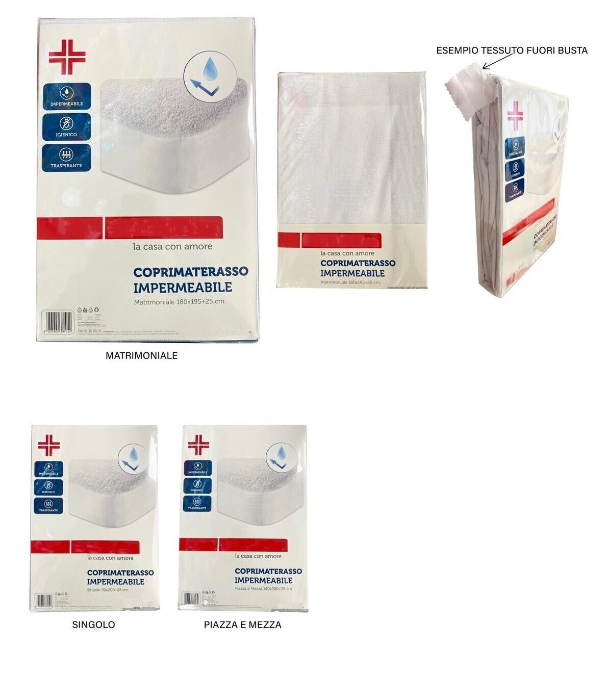 Coprimaterasso Impermeabile Igienico Assorbente Qualita\' extra