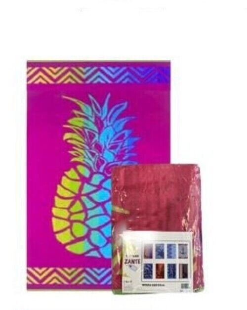 Telo mare spugna spiaggia cm 90x165 fantasie marine morbido assorbente Zante
