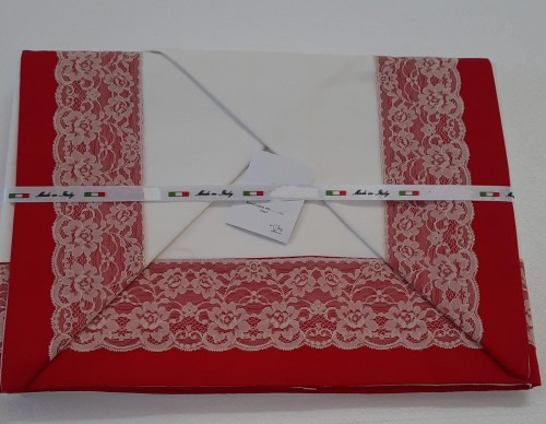 Lenzuola Matrimoniale Valencienne Puro Cotone Made Italy Morbide Traspirant