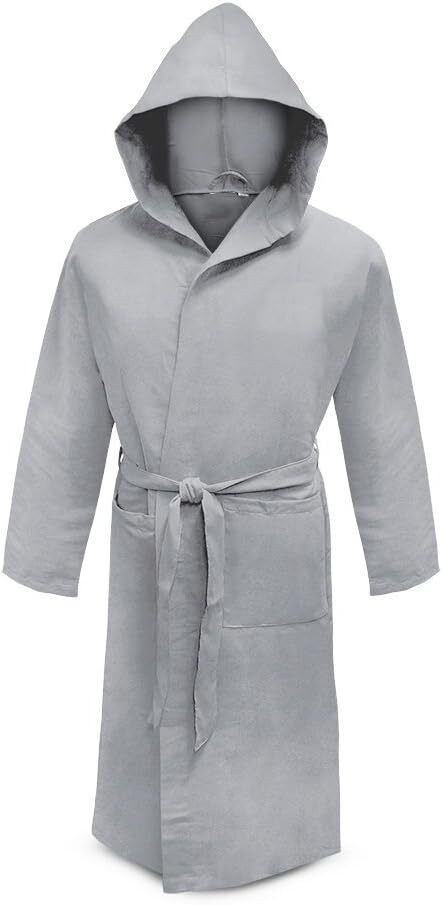 Accappatoio Microfibra bambini ragazzi unisex Cappuccio Cintura morbido leggero