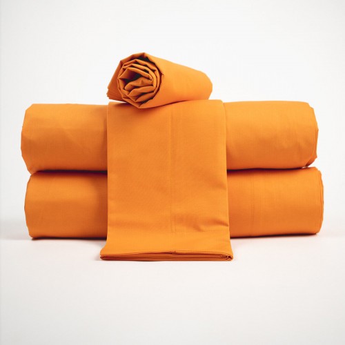 Lenzuola Completo Puro Cotone Percalle 3 Volant con Federe Extra Qualita\'