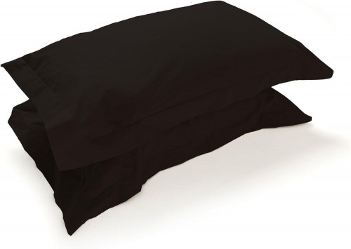 Set 2 Federe Percalle tre volani morbidissime Vari colori Misura Grande 50x80 cm