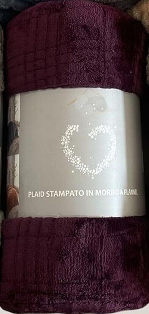 Plaid Morbido Caldo Pile Qualita\' Coral Raffinato Tinta Unita Piacevole Tattoo