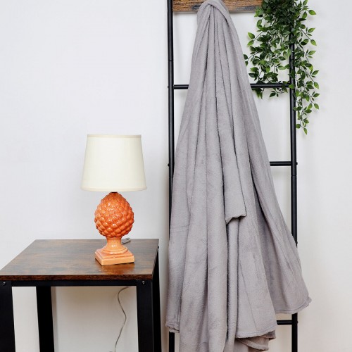Plaid Coral Fleece in Poliestere Morbido e Tinta Unita Leggero Caldo Vari Colori