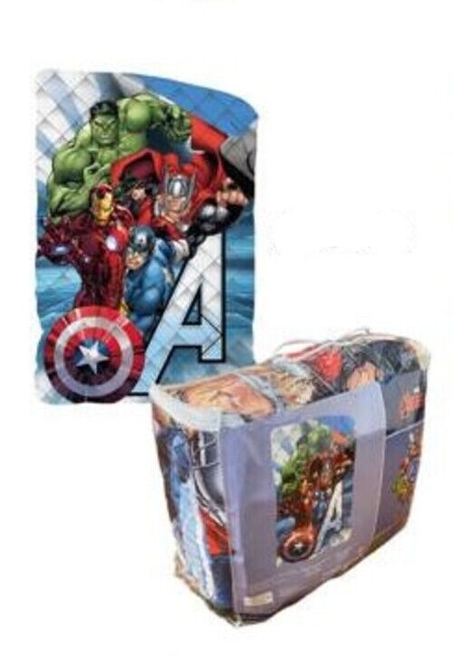 Piumone Trapunta Invernale Disney Avengers mis. 170x260cm Morbida Caldo