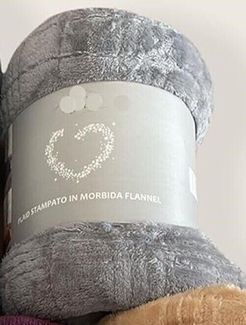 Plaid Morbido Caldo Pile Qualita\' Coral Raffinato Tinta Unita Piacevole Tattoo