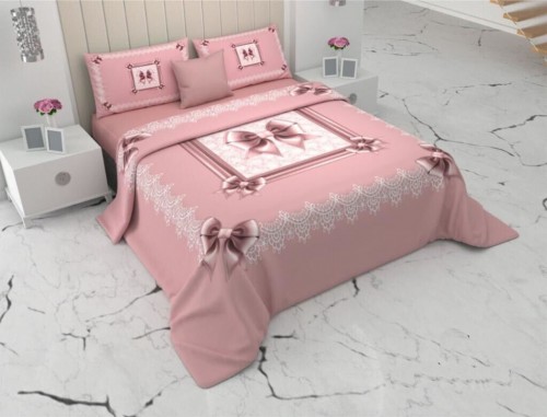 Trapunta Matrimoniale Fiocco Imbottitura Maxi 450gr rasatello Cotone 270x270cm
