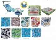 Telo mare Microfibra Stampato Varie Fantasie Lettino 70x190cm cuscino omaggio