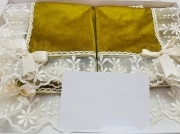 Tovaglia in Velluto con Pizzo - Prodotto Italiano Varie Misure Color Disponibili