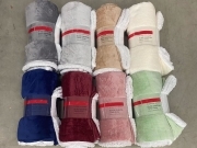 Plaid Invernale Caldo Morbido Pile retro effetto Agnellato Tinta Unita Letto