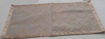 Runner Fantasia Rombi Moderno Oro e Grigio Elegante Versatil