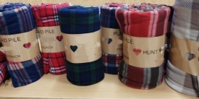 Set da 3 pezzi Plaid pile morbido soffice leggero trama scoz
