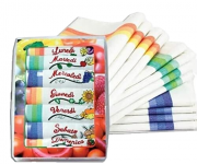 Strofinacci Canovaccio Cucina Spigati Cotone 100 Giorni Settimana Ricamat 50x70