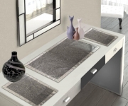 Tris Centrini 3 pezzi Tinta unita Moderno Made in Italy Eleganti alta manifattu