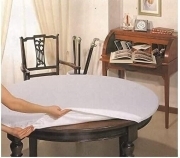 Copritavolo sotto Tovaglia Mollettone con elastico Salvatavolo in Feltro Bianco