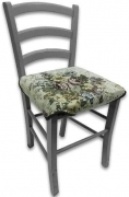 Cuscino sedia Set 6 pezzi Coprisedia tessuto gobelin fiorato Pratici Comodi