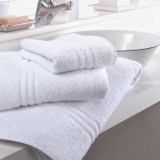 Asciugamano con Ospite Telobagno  Tris bagno Qualita' Extra in Morbida Spugna