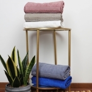 Asciugamano 1piu'1 Ospite Morbida Spugna Puro Cotone Idrofilo Diversi Colori