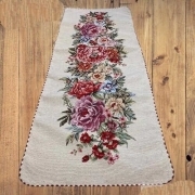 Runner Striscia Floreale 100x140 cm arredo casa Made in Italy Versatile