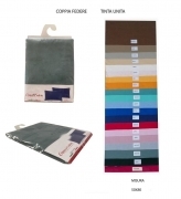 Federe set 4pz con Patella 25 cm per Guanciali Puro Cotone mis. 50x80 57fili cm2