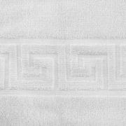 Tappeto Bagno Hotel Greca set 6pz 12 pz Spugna bianco 50x80cm Hotel B b SPA