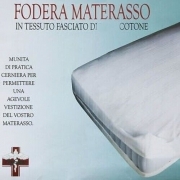 Coprimaterasso Traversa Cerniera/Zip a Sacco in Cotone Damasco Fasciato