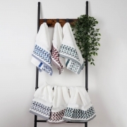 Telo Bagno in Spugna Puro Cotone Biologico Jacquard Morbido Assorbente