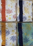 Cerata Tessuto PVC fantasia marina con Voila' x6 x12 persone Facile da Pulire