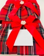 Coppia Asciugamani 1piu'1 Ospite Ricercato Balza Fiocco Scozzese Qualita' Extra