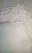 Runner Centrotavola Striscia in Lino Ricamo  Burano cm 30x68 cm