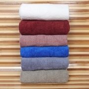 Telo Bagno Morbida Spugna Puro Cotone Biologico Jacquard 90x140 con Fascia