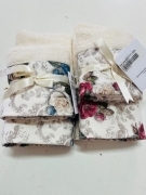 Asciugamano Ospite Morbida Spugna di puro cotone Assorbente Fantasia Floreal