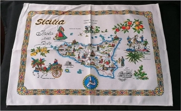 Strofinacci set 2 pezzi Asciugapiatti Cucina Sicilia Puro Co
