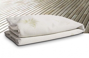 Coprimaterasso Aloe vera con elastico e angolo tessuto jacqu