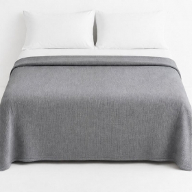 Telo Copritutto Grigio 180x260 cm Copriletto Copridivano Mul