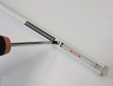 Bacchette a Molla set 2 pz  Alluminio Verniciato Bianco Este