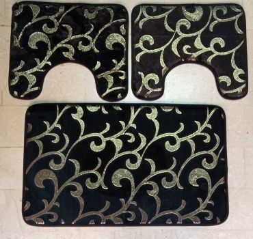 Tappeto bagno set 3 pezzi o Tappeto Bagno singolo 50x80cm An