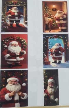 Copri Porta Natalizia Decorazione Babbo Natale Elasticizzata