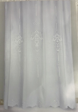 Tenda puro Lino 100% Ricamo a Mano Intaglio Elegante mis 210