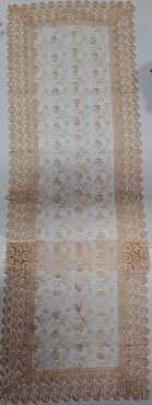 Runner Striscia Tavolo 40x132cm Lavorato ai Bordi Elegante V