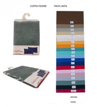 Federe set 4pz con Patella 25 cm per Guanciali Puro Cotone m